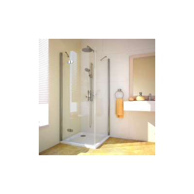 Душевой уголок GuteWetter Lux Square GK-103 левый 90x90 см стекло бесцветное, профиль хром