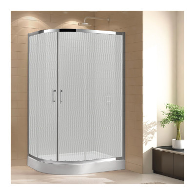 Душевой уголок Cezares Eco RH 2 120/90 P Cr стекло punto