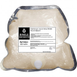 Жидкое мыло Binele BD16XA мультифрукт мыло-пена (Блок: 2 картриджа по 1 л) без помпы