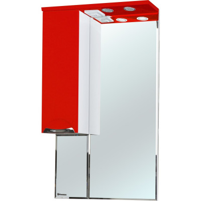 Зеркало-шкаф Bellezza Альфа 55 L красный