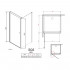 Душевой уголок Radaway EOS KDJ 80x100 интимато L