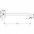 Кронштейн для верхнего душа Hansgrohe 27413000