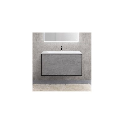 Тумба с раковиной Cezares Premier HPL 100 BLUM archi cemento