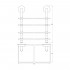 Полка Ellux Elegance ELE 050 4-ярусная, 70 см