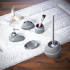 Стакан Ridder Little Rock 22190207 для зубных щеток, серый