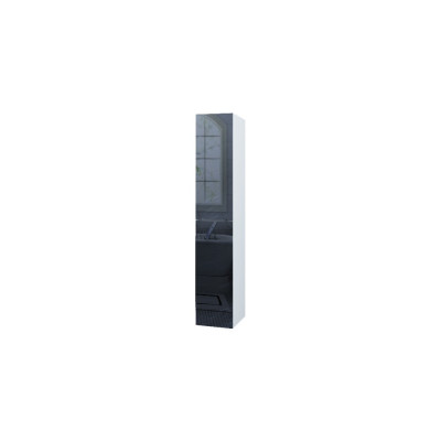 Шкаф-пенал Marka One Idalgo 30П black stone, L