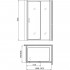 Душевой уголок Gemy Sunny Bay S28191E-A80 140х80 см