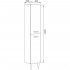 Шкаф-пенал Marka One Belle 30Н Spirale White R