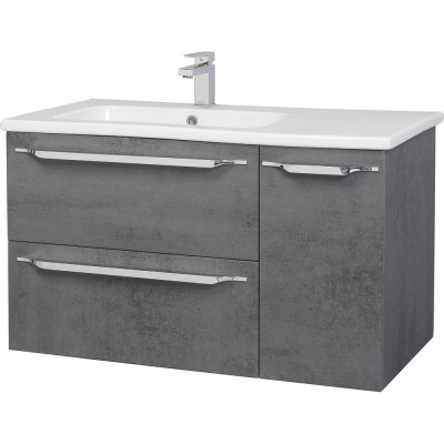 Тумба для комплекта Bellezza Луиджи 90 L, подвесная, серая