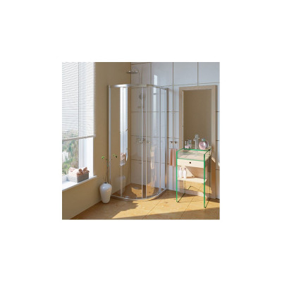 Душевой уголок GuteWetter Guwer GK-664R 80x80 см стекло бесцветное, профиль хром