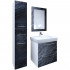 Шкаф-пенал Marka One Visbaden 30П black stone, R
