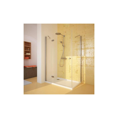 Душевой уголок GuteWetter Lux Rectan GK-103 левый 100x90 см стекло бесцветное, профиль хром