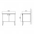 Тумба с раковиной BelBagno Atria 100 bianco lucido