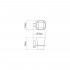 Стакан Wasserkraft Leine White K-5028White