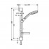 Душевой гарнитур Hansgrohe Croma 100 Vario 27772000 Unica'C