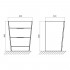 Тумба для комплекта BelBagno Piramide 65 bianco lucido
