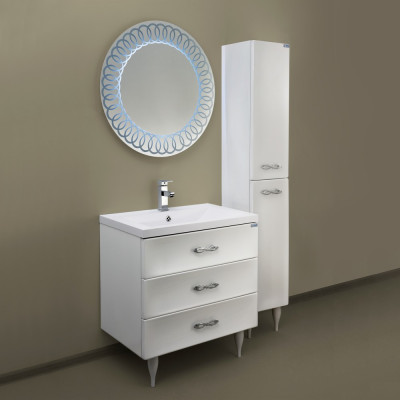Мебель для ванной Marka One Belle 75Н Spirale White