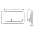Кнопка смыва Villeroy & Boch Viconnect 922400RB черная глянцевая