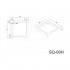 Поддон для душа Black&White Stellar Wind SQ-09H