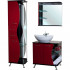 Зеркало Bellezza Рио 70 L красное с черным