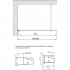 Душевая перегородка Vegas Glass EAF 96 01 02 профиль белый, стекло шиншилла