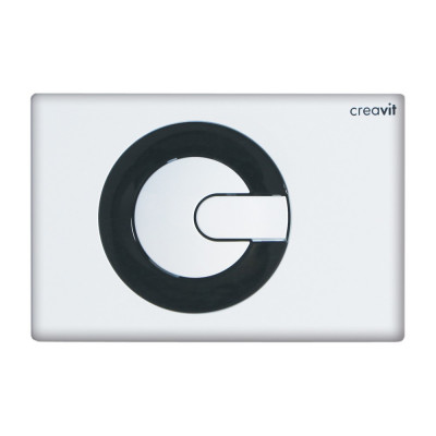 Кнопка смыва Creavit Power GP5001.02 бело-черная