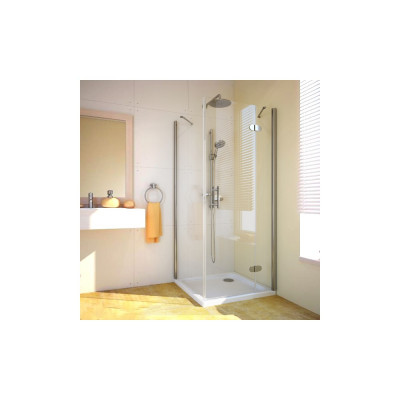 Душевой уголок GuteWetter Lux Square GK-103 правый 100x100 см стекло бесцветное, профиль хром