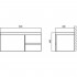 Тумба для комплекта BelBagno Luce 80 bianco lucido