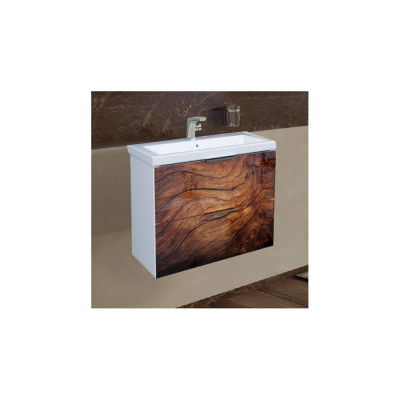 Тумба с раковиной Marka One Liriya 75П wood
