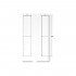 Шкаф-пенал BelBagno Aurora 30 L bianco lucido