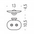 Мыльница Colombo Design Basic B2781