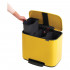Мусорное ведро Brabantia Bo Pedal Bin 121043 11 + 11 + 11 л