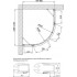 Душевой уголок Vegas Glass AFS-F Lux 110*80 01 01 R профиль белый, стекло прозрачное