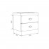 Тумба для комплекта Marka One Ovale 70П White