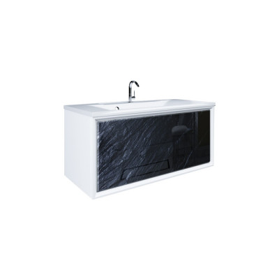 Тумба для комплекта Marka One Seattle 90П black stone