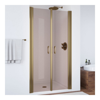 Душевая дверь в нишу Vegas Glass E2P 75 05 05 профиль бронза, стекло бронза