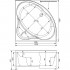 Акриловая ванна Aquanet Vitoria 135x135
