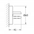 Полка Ellux Elegance ELE 033-C08 угловая, 30 см