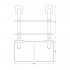 Полка Ellux Avantgarde AVA 037 2-ярусная, 60 см
