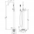 Смеситель Timo Saona 2310/00Y-CR chrome напольный, для ванны с душем