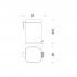Мусорное ведро Colombo Design Black&White B9211.CR хром