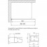 Душевая перегородка Vegas Glass EAF 96 05 01 профиль бронза, стекло прозрачное