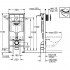 Система инсталляции для унитазов Grohe Rapid SL 38722001 4 в 1 с кнопкой смыва