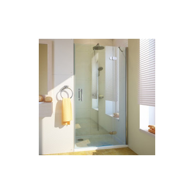 Душевая дверь в нишу GuteWetter Lux Door GK-102 правая 100 см стекло бесцветное, профиль хром
