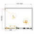 Душевой уголок Cezares Duet Soft AH 1 100/80 C Cr R