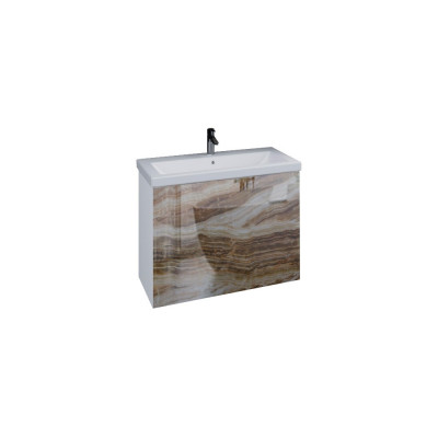 Тумба для комплекта Marka One Lacio 80П onyx
