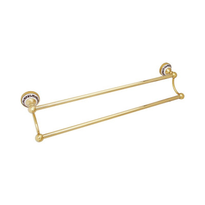 Полотенцедержатель Fixsen Bogema gold FX-78502G двойной