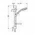 Душевой гарнитур Hansgrohe Croma 100 Vario 27771000 Unica C