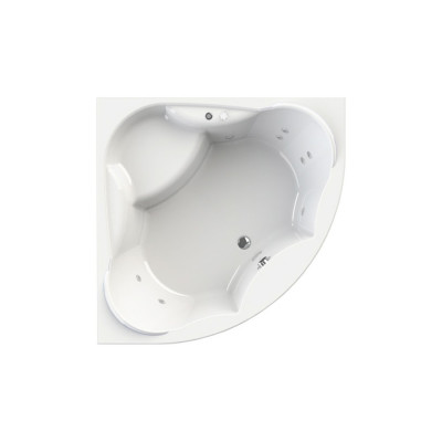 Акриловая ванна Radomir Wachter Сандра с гидромассажем и экраном, форсунки белые