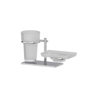 Стакан Ellux Domino DOM 004-C04 с мыльницей